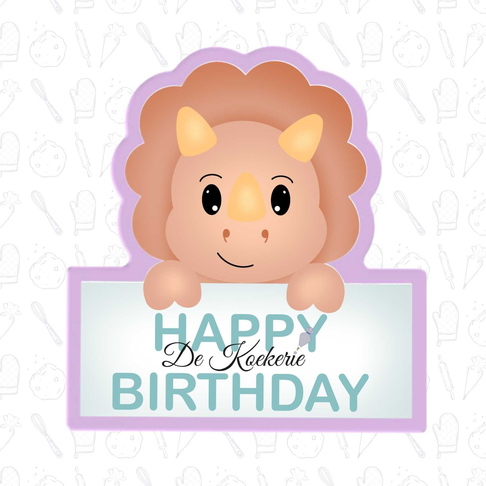 Dino Plaque Koekuitsteker - Afbeelding 2